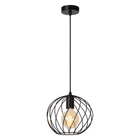 Lucide DANZA - Suspension - Ø 25 cm - 1xE27 - Noir