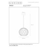 Lucide DANZA - Suspension - Ø 25 cm - 1xE27 - Noir