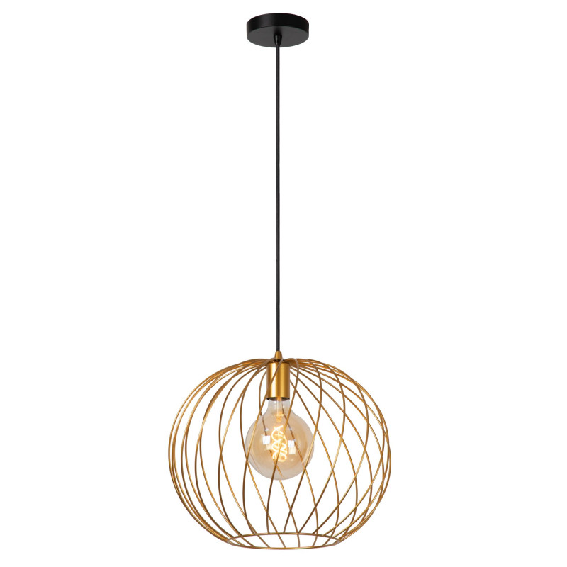 Lucide DANZA - Suspension - Ø 40 cm - 1xE27 - Or Mat / Laiton