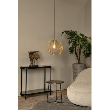 Lucide DANZA - Suspension - Ø 40 cm - 1xE27 - Or Mat / Laiton