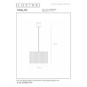 Lucide TAGALOG - Suspension - Ø 40 cm - 1xE27 - Noir