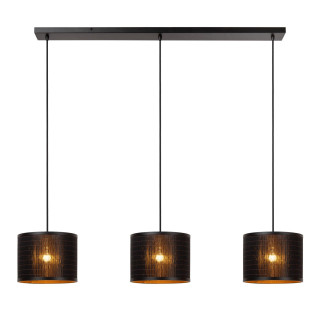 Lucide TAGALOG - Suspension - Ø 40 cm - 3xE27 - Noir - Essential