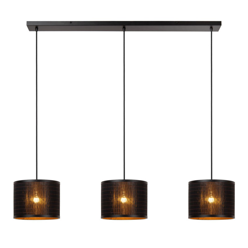 Lucide TAGALOG - Suspension - Ø 40 cm - 3xE27 - Noir - Essential