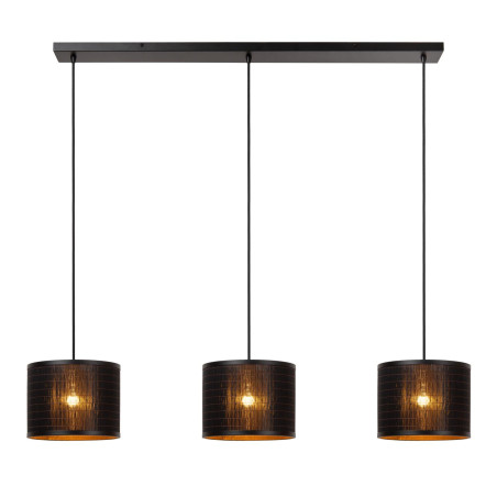 Lucide TAGALOG - Suspension - Ø 40 cm - 3xE27 - Noir - Essential