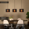 Lucide TAGALOG - Suspension - Ø 40 cm - 3xE27 - Noir - Essential