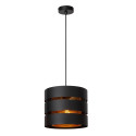 Lucide ROSAS - Suspension - Ø 26 cm - 1xE27 - Noir
