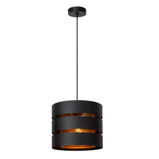 Lucide ROSAS - Suspension - Ø 26 cm - 1xE27 - Noir