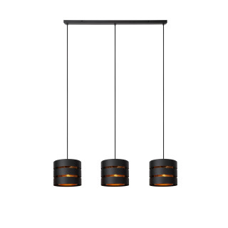 Lucide ROSAS - Suspension - 3xE27 - Noir
