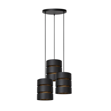 Lucide ROSAS - Suspension - Ø 43 cm - 3xE27 - Noir