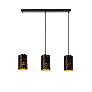 Lucide ALMELO - Suspension - 3xE27 - Noir - L 92 x P 15 x H 150 cm
