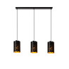 Lucide ALMELO - Suspension - 3xE27 - Noir - L 92 x P 15 x H 150 cm