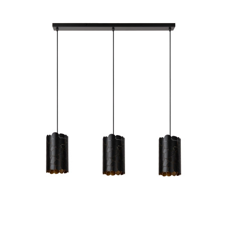 Lucide ALMELO - Suspension - 3xE27 - Noir - L 92 x P 15 x H 150 cm