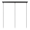 Lucide ALMELO - Suspension - 3xE27 - Noir - L 92 x P 15 x H 150 cm