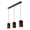 Lucide ALMELO - Suspension - 3xE27 - Noir - L 92 x P 15 x H 150 cm