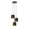 Lucide ALMELO - Suspension - 3xE27 - Noir - L 45 x P 45 x H 165 cm