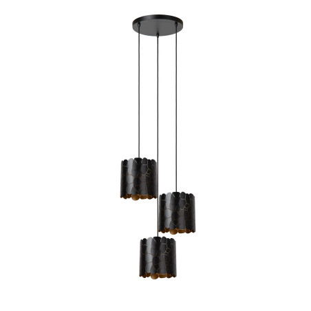 Lucide ALMELO - Suspension - 3xE27 - Noir - L 45 x P 45 x H 165 cm