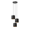 Lucide ALMELO - Suspension - 3xE27 - Noir - L 45 x P 45 x H 165 cm