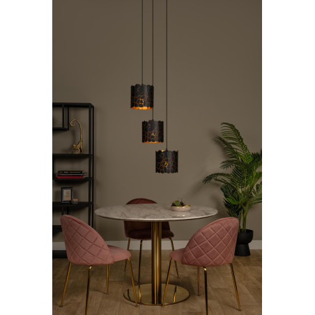 Lucide ALMELO - Suspension - 3xE27 - Noir - L 45 x P 45 x H 165 cm
