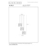 Lucide ALMELO - Suspension - 3xE27 - Noir - L 45 x P 45 x H 165 cm