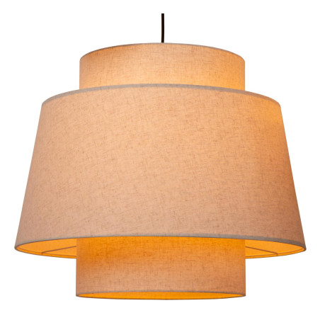 Lucide TRIBUTE - Suspension - Ø 76 cm - 3xE27 - Convient aux mezzanines et plafonds hauts - Crème