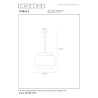 Lucide TRIBUTE - Suspension - Ø 60 cm - 1xE27 - Crème