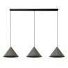 Lucide SPITZE - Suspension - 3xE27 - Gris - Vibes