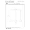 Lucide SPITZE - Suspension - 3xE27 - Gris - Vibes