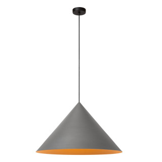 Lucide SPITZE - Suspension - Ø 60 cm - 1xE27 - Gris - Vibes