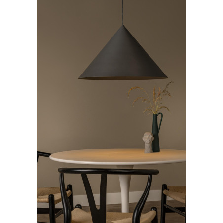 Lucide SPITZE - Suspension - Ø 60 cm - 1xE27 - Gris - Vibes