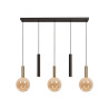 Lucide JOSIANE - Suspension - 3xG9 - Noir - Vibes