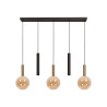 Lucide JOSIANE - Suspension - 3xG9 - Noir - Vibes