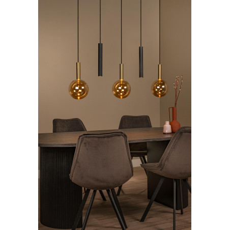 Lucide JOSIANE - Suspension - 3xG9 - Noir - Vibes