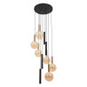 Lucide JOSIANE - Suspension - Ø 55 cm - 6xG9 - Convient aux mezzanines et plafonds hauts - Noir - Vibes