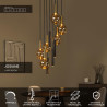 Lucide JOSIANE - Suspension - Ø 55 cm - 6xG9 - Convient aux mezzanines et plafonds hauts - Noir - Vibes
