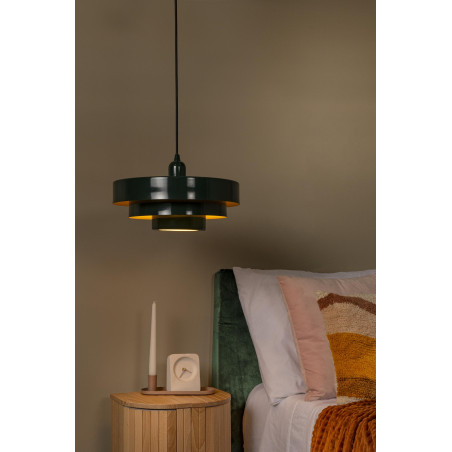 Lucide RUNA - Suspension - Ø 35 cm - 1xE27 - Vert - Essential