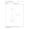 Lucide RUNA - Suspension - Ø 35 cm - 1xE27 - Vert - Essential