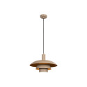 Lucide BRUNO - Suspension - Ø 38 cm - 1xE27 - Taupe - Essential