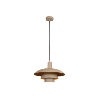 Lucide BRUNO - Suspension - Ø 38 cm - 1xE27 - Taupe - Essential