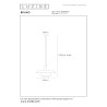 Lucide BRUNO - Suspension - Ø 38 cm - 1xE27 - Taupe - Essential