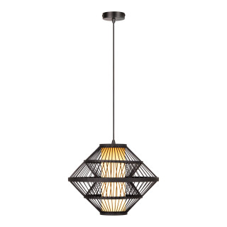 Lucide PASQUINO - Suspension - Ø 40 cm - 1xE27 - Noir - Essential - Réf. 21445/40/30