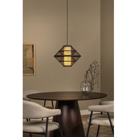 Lucide PASQUINO - Suspension - Ø 40 cm - 1xE27 - Noir - Essential - Réf. 21445/40/30