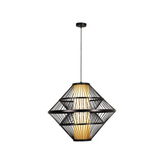 Lucide PASQUINO - Suspension - Ø 60 cm - 1xE27 - Noir - Essential - Réf. 21445/60/30