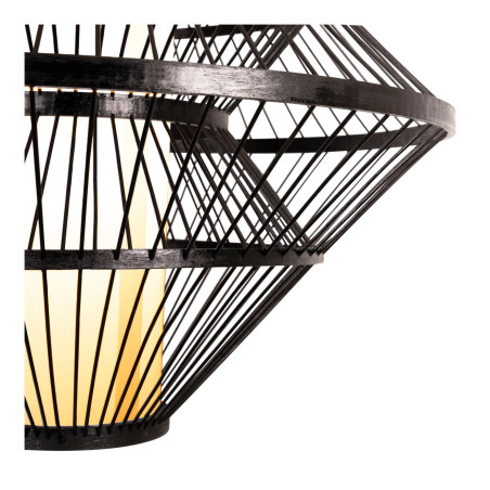 Lucide PASQUINO - Suspension - Ø 60 cm - 1xE27 - Noir - Essential - Réf. 21445/60/30