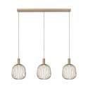 Lucide ESTEREL - Suspension - 3xGU10 (MR11) - Taupe - Essential - L 116 x P 25 x H 156 cm