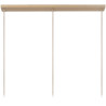 Lucide ESTEREL - Suspension - 3xGU10 (MR11) - Taupe - Essential - L 116 x P 25 x H 156 cm
