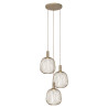 Lucide ESTEREL - Suspension - 3xGU10 (MR11) - Taupe - Essential - L 50 x P 50 x H 160 cm