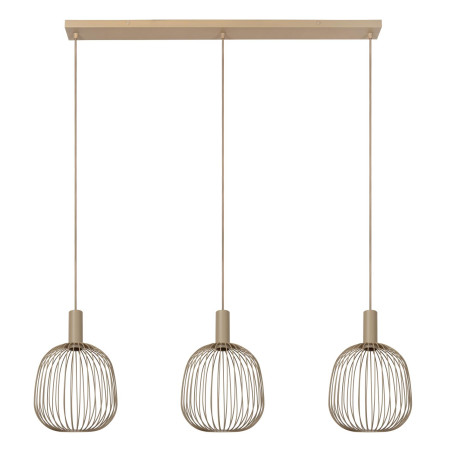 Lucide ESTEREL - Suspension - 3xGU10 (MR11) - Taupe - Essential - L 50 x P 50 x H 160 cm