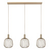 Lucide ESTEREL - Suspension - 3xGU10 (MR11) - Taupe - Essential - L 50 x P 50 x H 160 cm