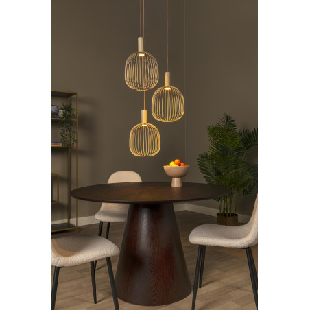 Lucide ESTEREL - Suspension - 3xGU10 (MR11) - Taupe - Essential - L 50 x P 50 x H 160 cm