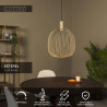 Lucide ESTEREL - Suspension - Ø 40 cm - 1xGU10 (MR16) - Taupe - Essential